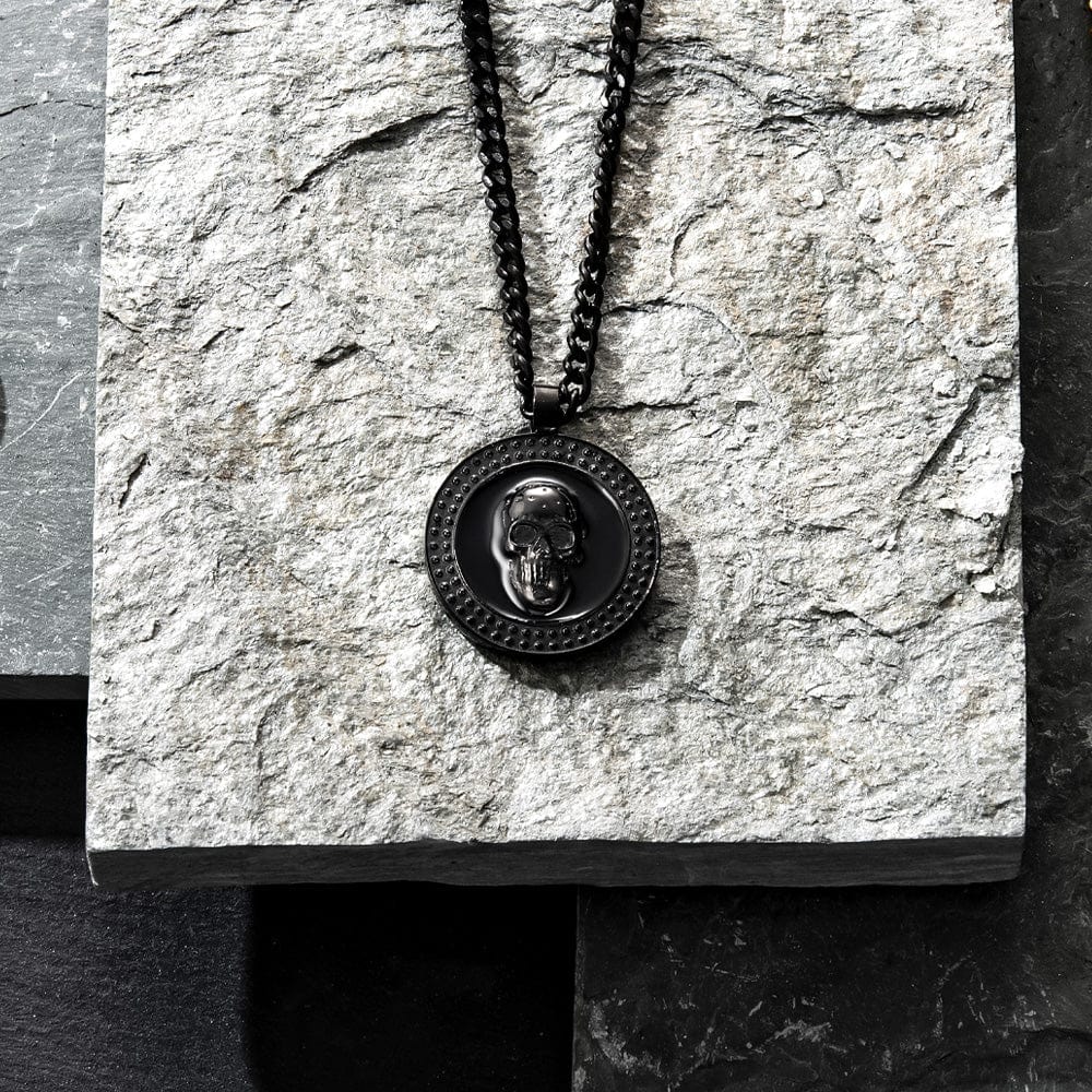 Collier Vulcan en acier inoxydable SkeletonHD Acier inoxydable Collier Tête de mort Vulcan en acier inox pour homme | Mathieu Blanchard Mathieu Blanchard Joaillerie