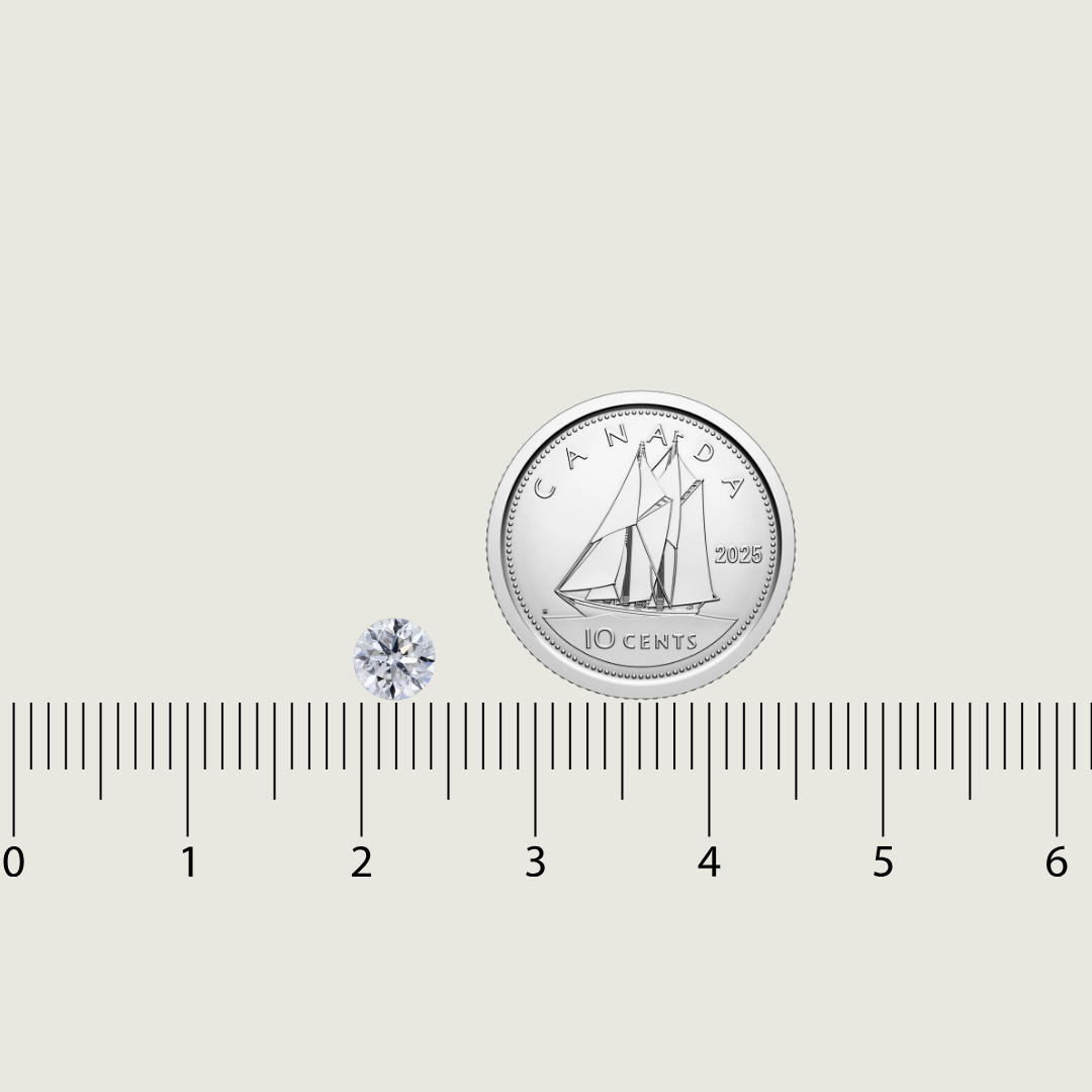 Mathieu Blanchard Diamant Naturel Taille Brillant Rond 0,50 ct G SI1