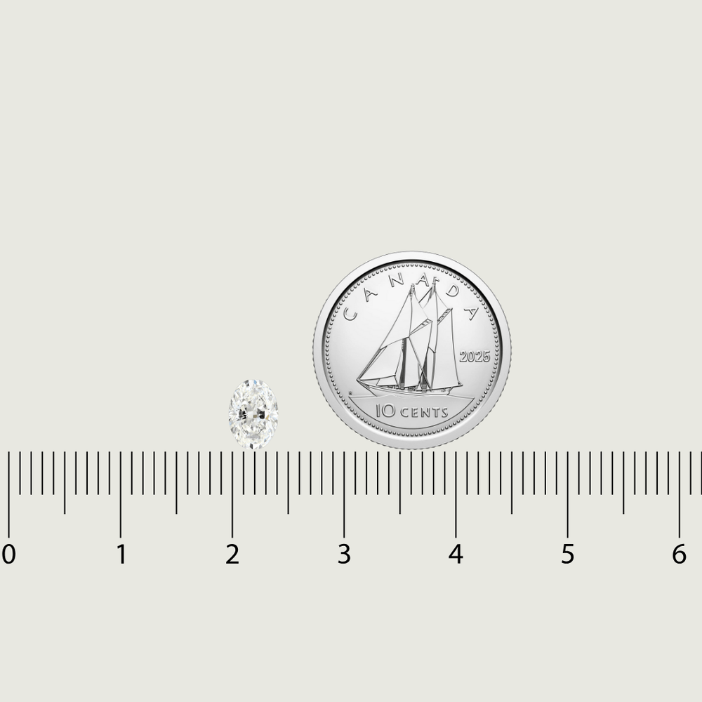 Diamant Naturel Taille Ovale 0,51 ct G VS1 Mathieu Blanchard 11354 Diamant Naturel Taille Oval 0,51 ct G VS1 | Mathieu Blanchard  Mathieu Blanchard Joaillerie