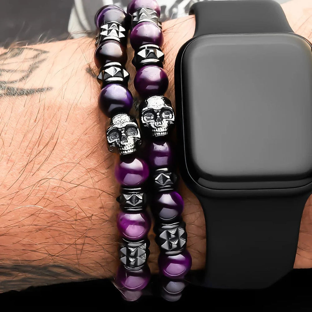 SkeletonHD Bracelets Duo de bracelets Dark Purple