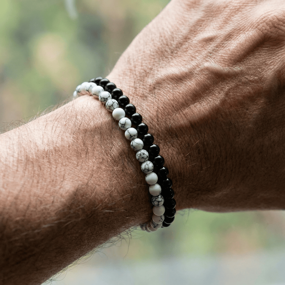 Mathieu Blanchard Bracelets Duo de bracelets Turquoise et Onyx