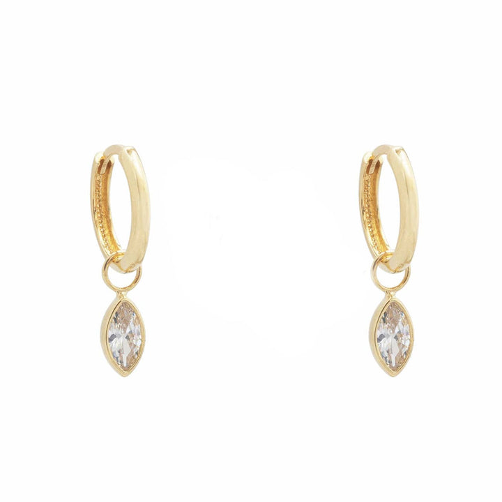 - Breloques et pendentifs Doré / Or 10K Duo de pendentifs Marquises pour anneaux en or jaune 10K