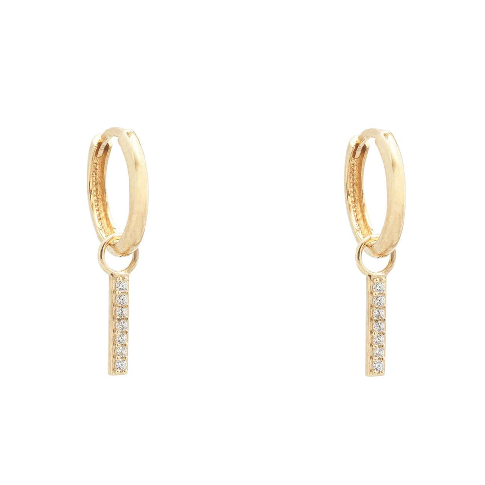 - Breloques et pendentifs Doré / Or 10K Duo de pendentifs Rectangles pour anneaux en or jaune 10K