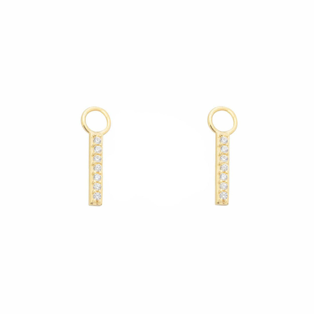 - Breloques et pendentifs Doré / Or 10K Duo de pendentifs Rectangles pour anneaux en or jaune 10K