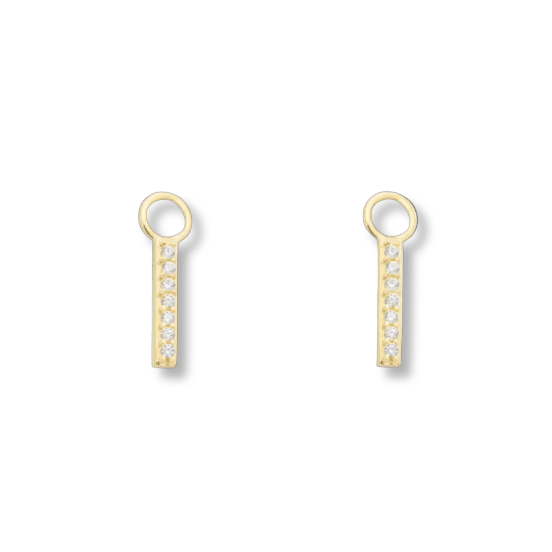 - Breloques et pendentifs Or jaune 10K / Duo de pendentifs Duo de pendentifs Rectangles pour anneaux