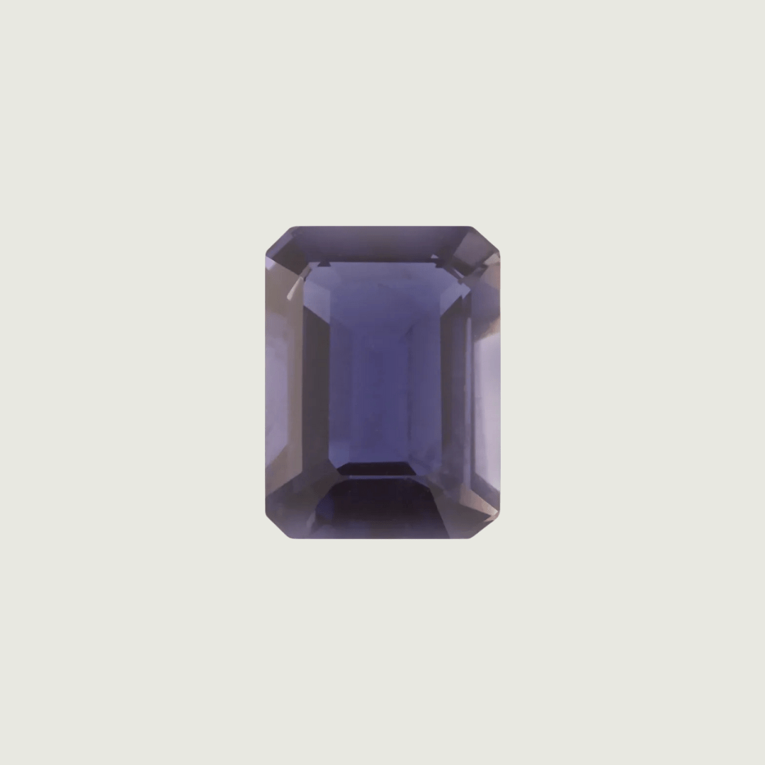 Iolite Naturel AA taille émeraude 7x5 mm Mathieu Blanchard Iolite Naturel AA taille émeraude 7x5 mm Mathieu Blanchard Joaillerie