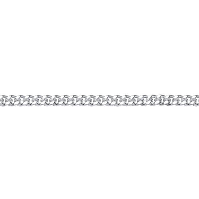 Mathieu Blanchard Argent / 2 mm x 7.5 pouces + extension de 2 pouces Bracelet de cheville Gourmette en argent sterling