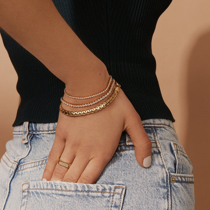 Stainless Steel Tennis Bracelet