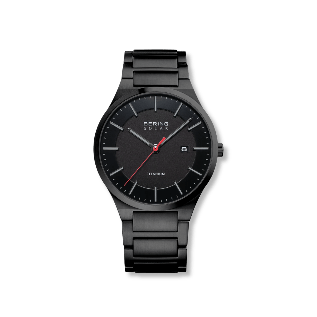 Montre à énergie solaire Bering 39mm 15239-722 Bering Montre Titane plaqué noir 15239-722 Montre Bering Solaire Argent 39mm 15239-779 | Mathieu Blanchard Mathieu Blanchard Joaillerie