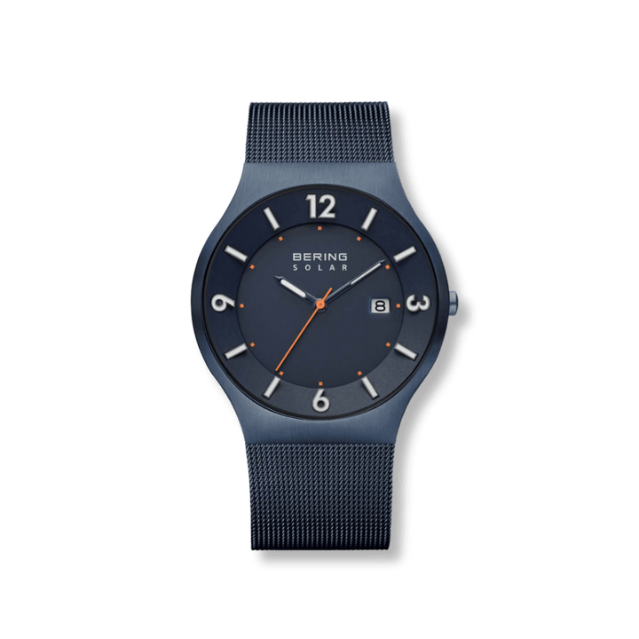 Montre à énergie solaire Bering 40mm 14440 393 Bering Montre Acier inoxydable plaqué bleu 14440-393 Montre Bering Solaire Bleue 40mm 14440-393 | Mathieu Blanchard Mathieu Blanchard Joaillerie