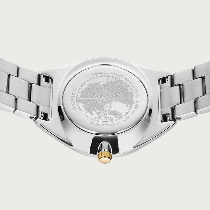 Montre à énergie solaire Bering Classic 2 tons 31mm 17331 710 Bering Montre Acier inoxydable plaqué or jaune 17331-710 Montre à énergie solaire Bering Classic 2 tons 31mm 17331-710 - Mathieu Blanchard Mathieu Blanchard Joaillerie