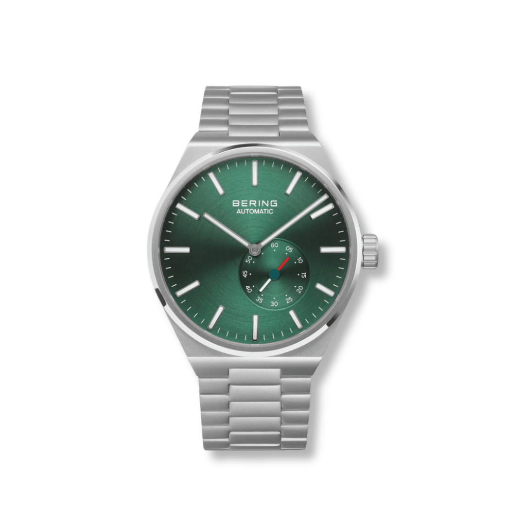 Montre Bering Automatique Vert 41mm 19441 708 Bering Montre Acier inoxydable 19441-708 Montre Bering Automatique Vert 41mm 19441-708 | Dépositaire officiel Bering Canada Mathieu Blanchard Joaillerie