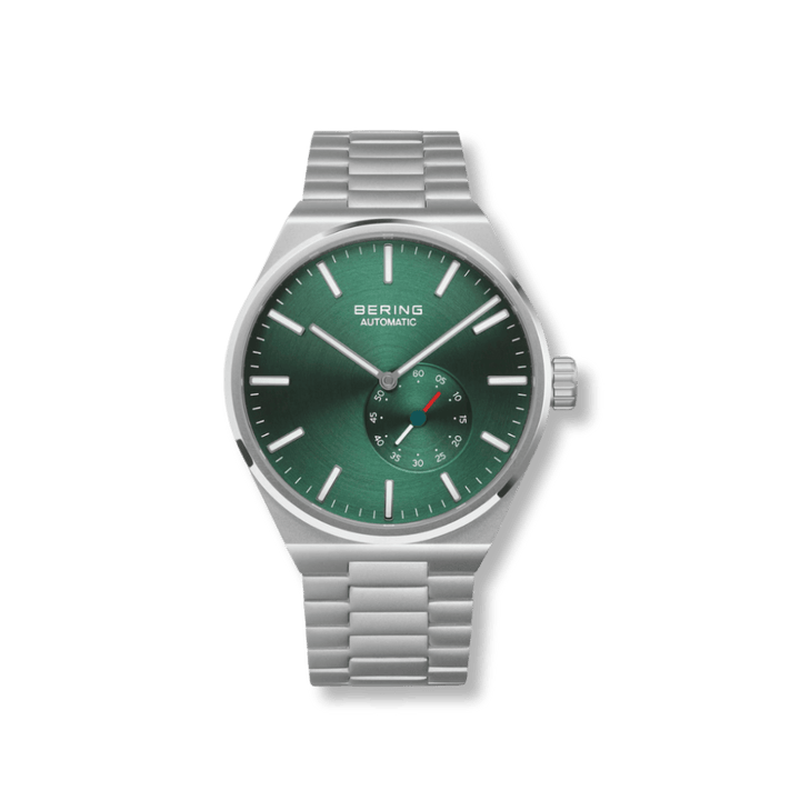 Montre Bering Automatique Vert 41mm 19441 708 Bering Montre Acier inoxydable 19441-708 Montre Bering Automatique Vert 41mm 19441-708 | Dépositaire officiel Bering Canada Mathieu Blanchard Joaillerie