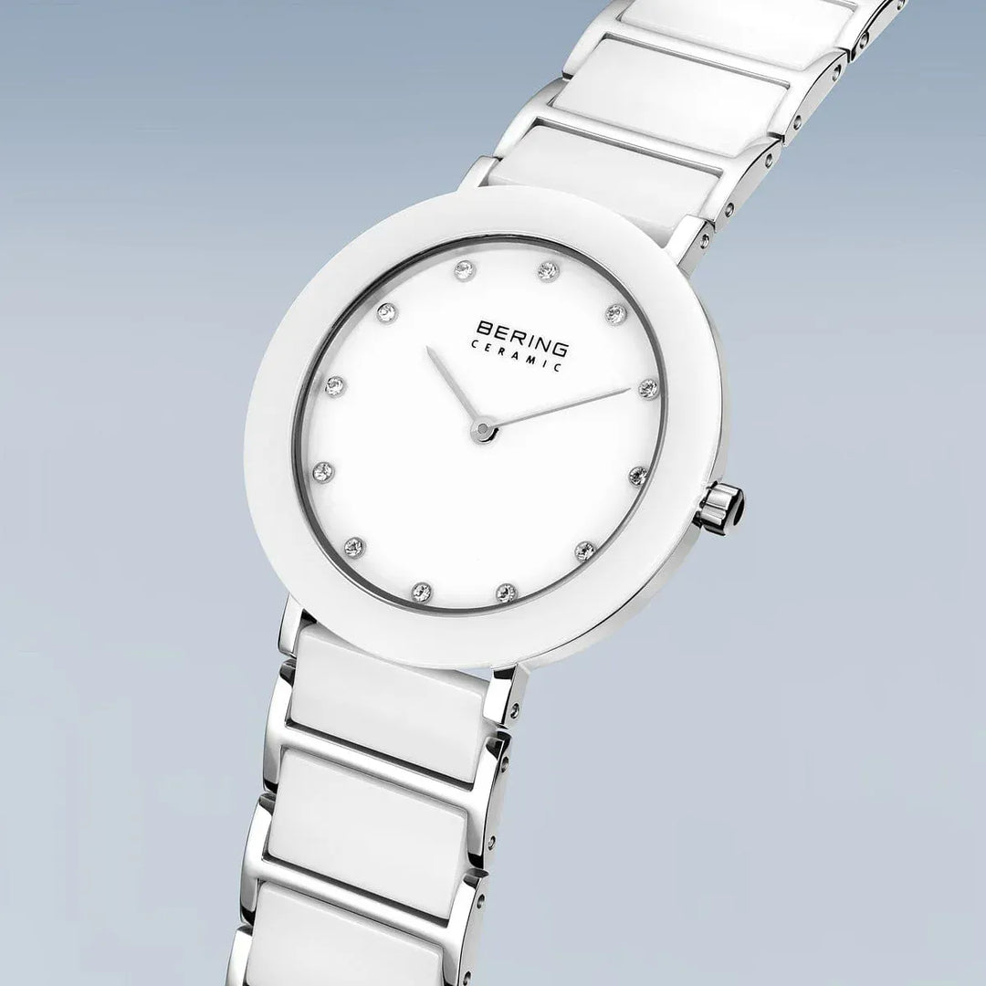 Montre Bering Ceramique 29mm 11429 754 Bering Montre Acier inoxydable 11429-754 Montre Bering Ceramique Blanche 29mm 11429-754 | Mathieu Blanchard Mathieu Blanchard Joaillerie