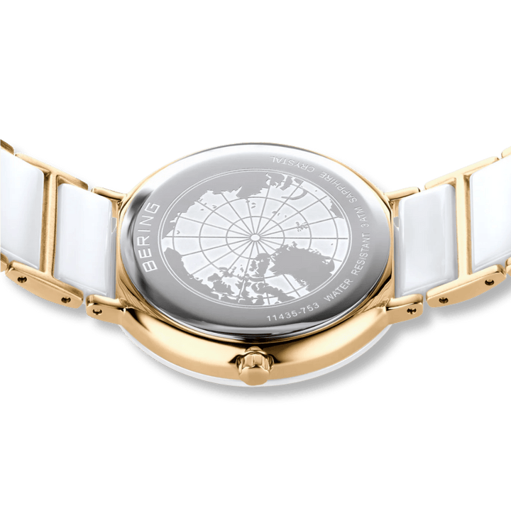 Montre Bering Ceramique Blanc 35mm 11435 758 Bering Montre Acier inoxydable plaqué or jaune 11435-758 Montre Bering Ceramique Blanc 35mm 11435-758 | Dépositaire officiel Bering Canada Mathieu Blanchard Joaillerie