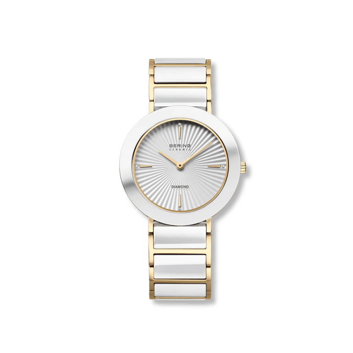 Montre Bering Ceramique Blanc 35mm 11435 758 Bering Montre Acier inoxydable plaqué or jaune 11435-758 Montre Bering Ceramique Blanc 35mm 11435-758 | Dépositaire officiel Bering Canada Mathieu Blanchard Joaillerie