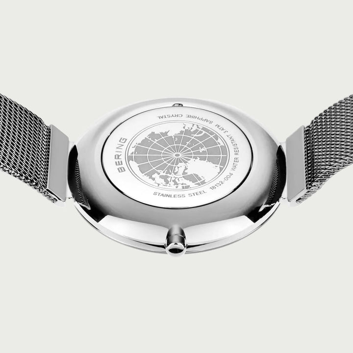 Montre Bering Classic 32mm 18132 004 Bering Montre Acier inoxydable 18132-004 Montre Bering Classic Argent 32mm 18132-004 - Mathieu Blanchard - Dépositaire officiel Bering Canada Mathieu Blanchard Joaillerie