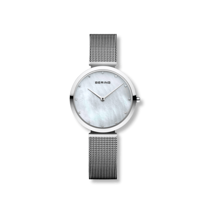 Montre Bering Classic 32mm 18132 004 Bering Montre Acier inoxydable 18132-004 Montre Bering Classic Argent 32mm 18132-004 - Mathieu Blanchard - Dépositaire officiel Bering Canada Mathieu Blanchard Joaillerie