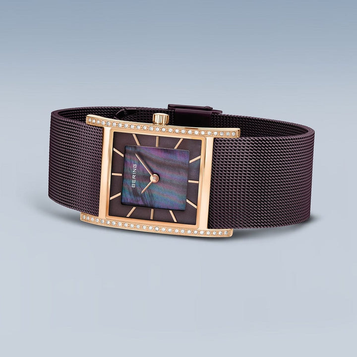 Montre Bering Classic Rectangulaire 26mm 10426 262 S Bering Montre Acier inoxydable plaqué or rose 10426-262-S Montre Bering Classic Rectangulaire 26mm 10426-262-S | Dépositaire officiel Bering Canada Mathieu Blanchard Joaillerie