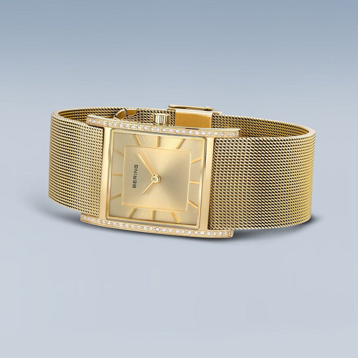 Bering Montre Montre Bering Classic Rectangulaire Or 26mm 10426-333-S