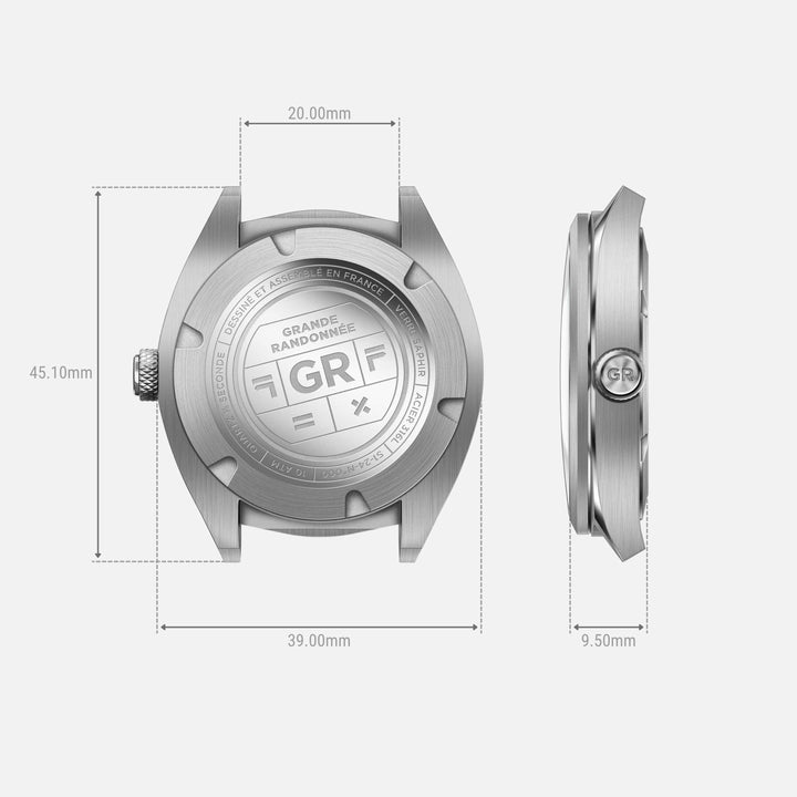 Charlie Paris Montre Montre Charlie Paris GR 24h - Brun 40 mm
