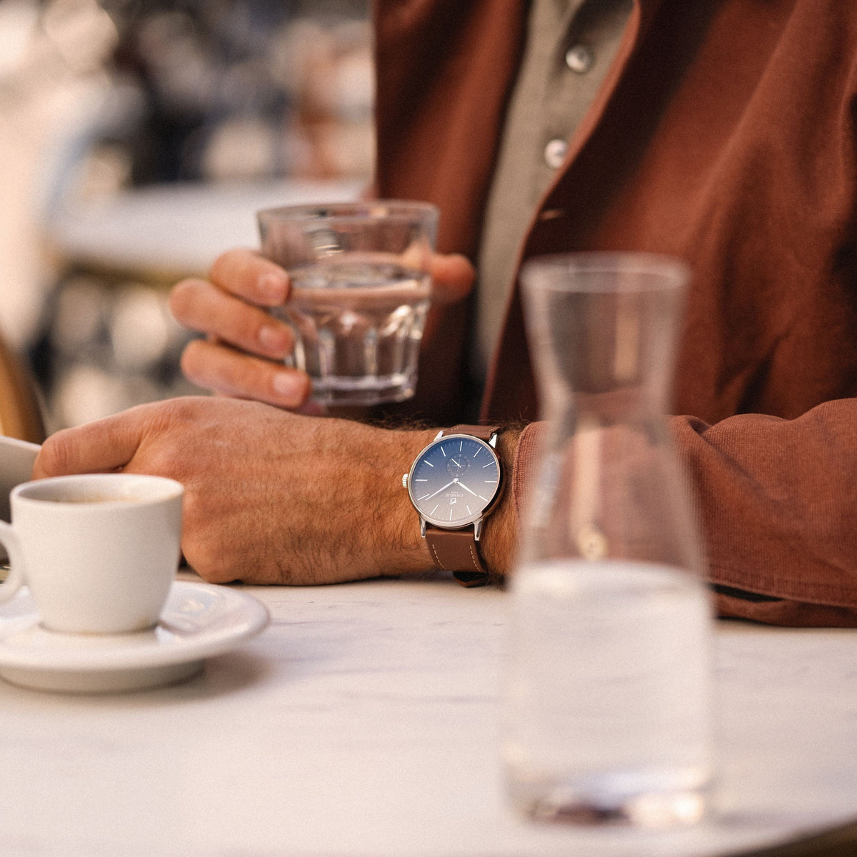 Montre Charlie Paris HORIZON Bleu 39 mm en acier inoxydable Charlie Paris Montre Montre Charlie Paris HORIZON Bleu 39 mm | Dépositaire Officiel Canada | Mathieu Blanchard Joaillerie Mathieu Blanchard Joaillerie