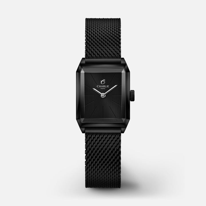 Charlie Paris Montre Maille milanaise Montre Charlie Paris MONCEAU Minuit 36 mm