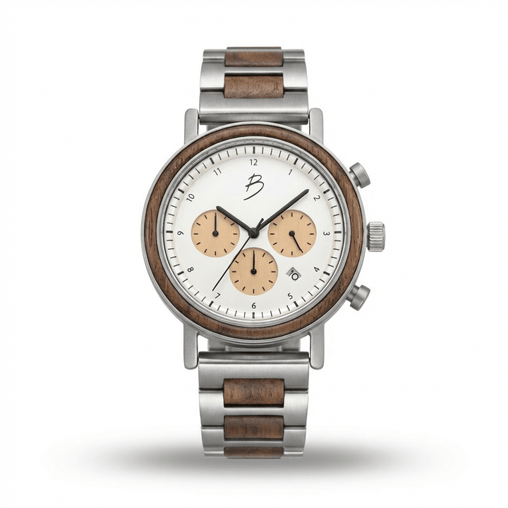 Mathieu Blanchard Montres Noyer Montre Graham en bois de noyer