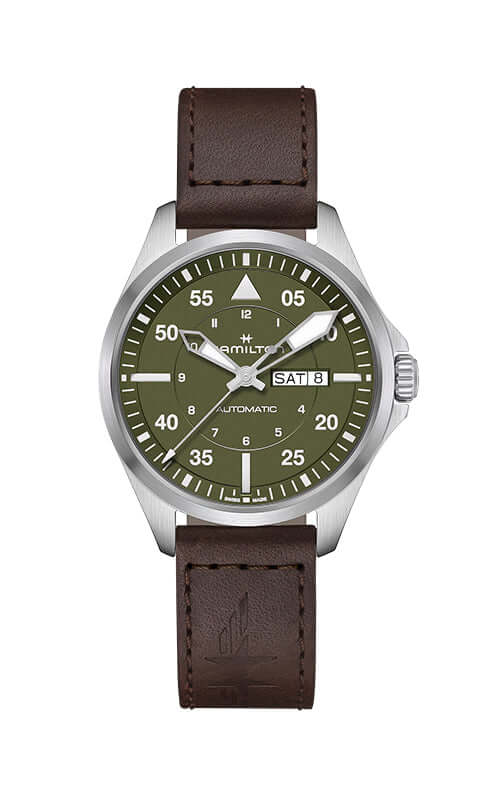 Hamilton Watches Montre Hamilton Khaki Aviation Pilot Day Date  H64635560
