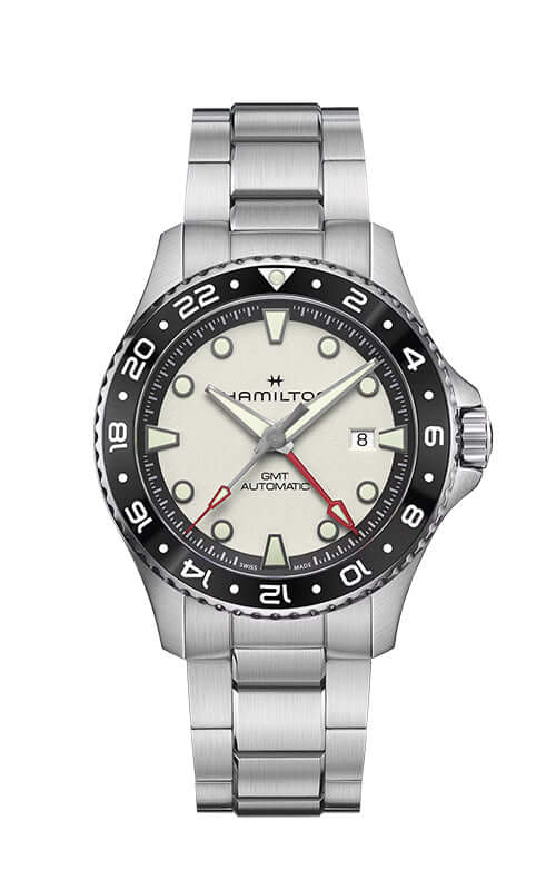 Hamilton Watches Montre Hamilton Khaki Navy Scuba Automatique GMT 43mm  H82555150