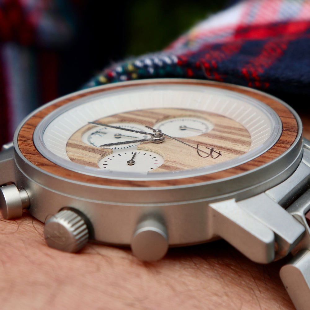 Mathieu Blanchard Montres Noyer Montre Harrison en bois de noyer