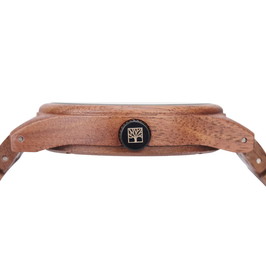 Roadtripmadewood Montre en bois Montre Horizon - Nomade en bois