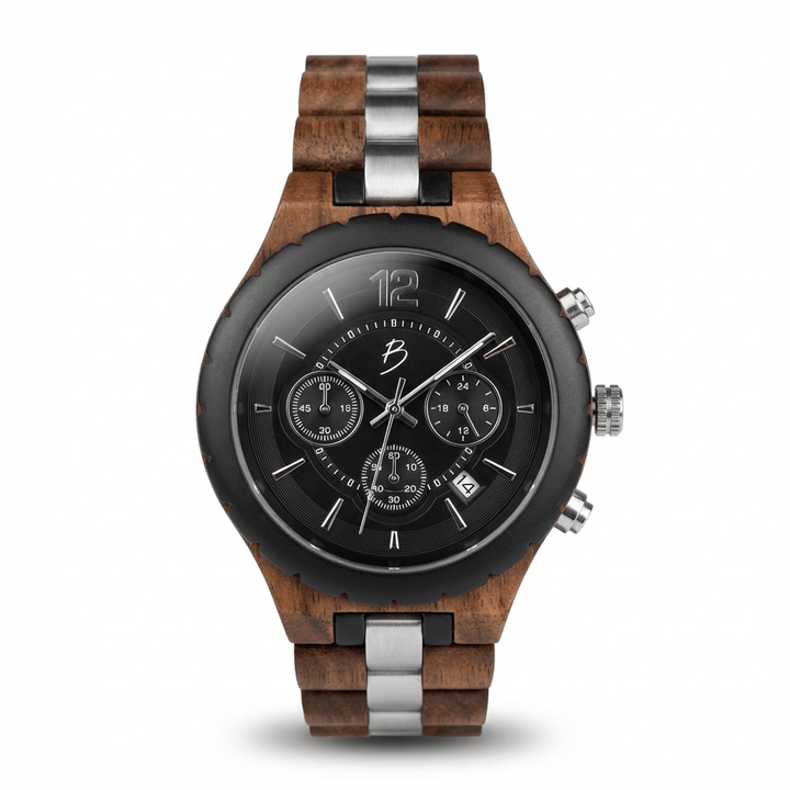 Mathieu Blanchard Montres Noyer Montre Le Roy en bois de noyer