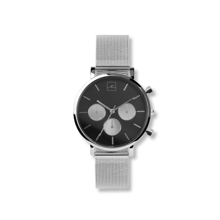 Montre Minimaliste Chrono Mia Bijoux Watches Acier inoxydable 628114734637 Montre Minimaliste Chrono en acier | hypoallergène Mathieu Blanchard Joaillerie