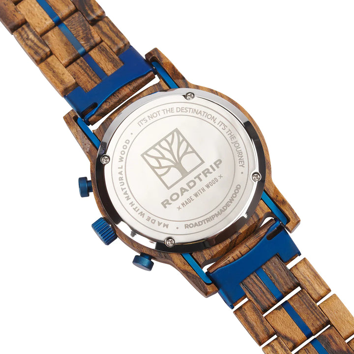 Roadtripmadewood Montre en bois Montre Odyssée - Savana en bois