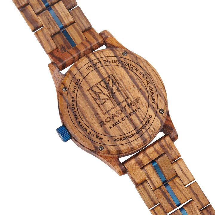 Roadtripmadewood Montre en bois Montre Roadtrip - Zénith en bois