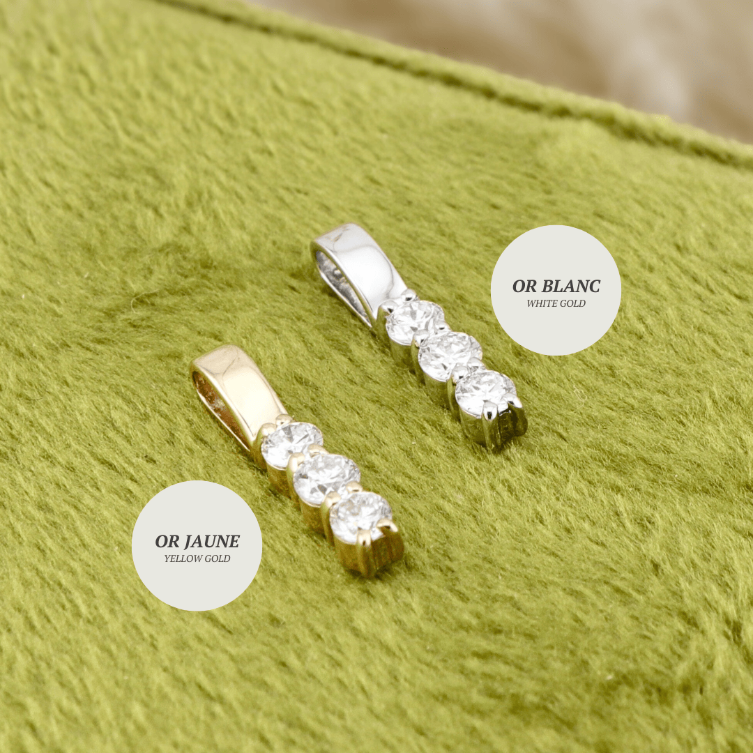 Pendentif Barre de diamants Mathieu Blanchard Collier Pendentif Barre de diamants | Mathieu Blanchard Mathieu Blanchard Joaillerie