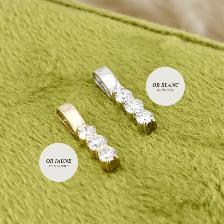 Pendentif Barre de diamants Mathieu Blanchard Collier Pendentif Barre de diamants | Mathieu Blanchard Mathieu Blanchard Joaillerie
