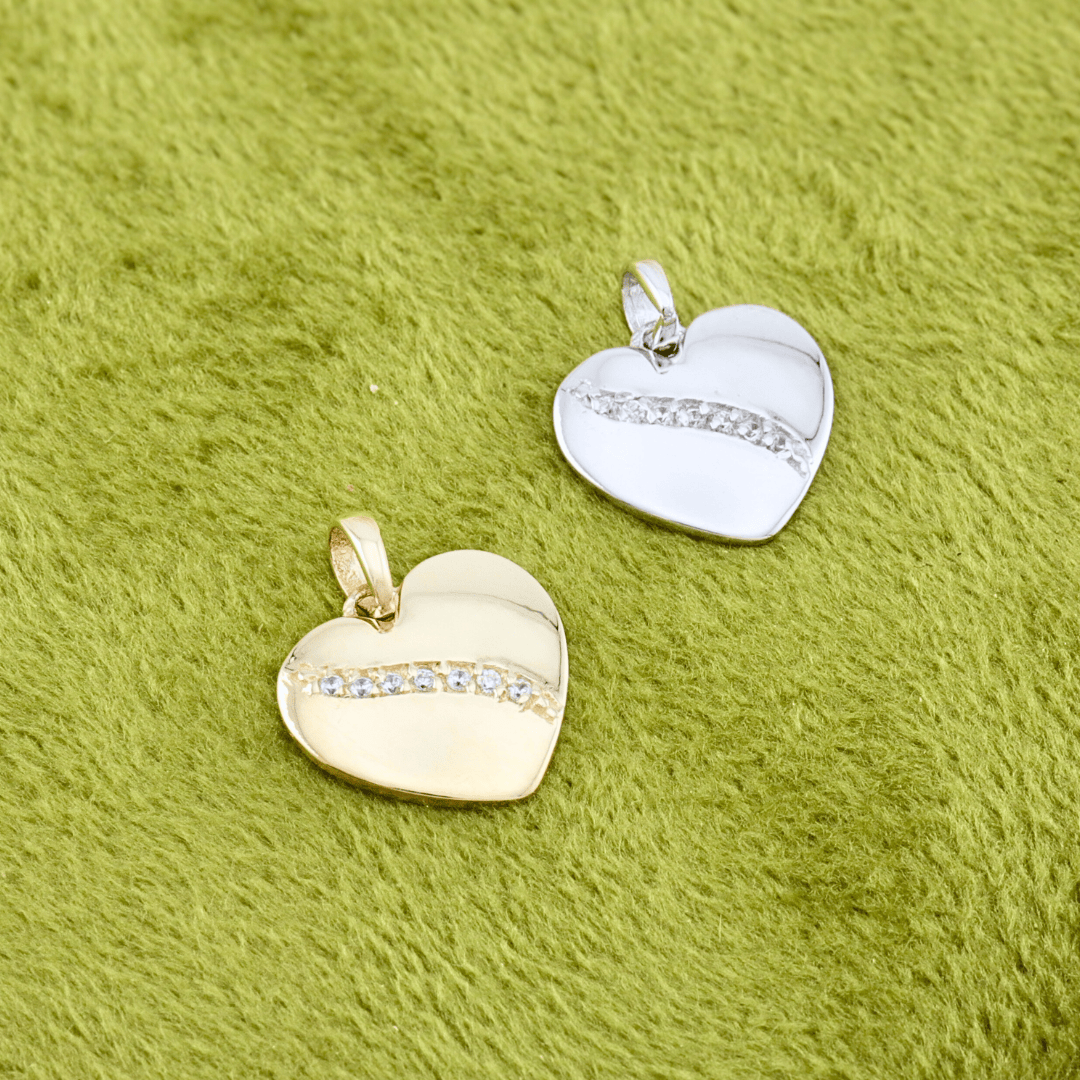 - Colliers Pendentif Coeur en or 10K