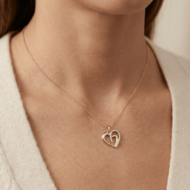 - Colliers Pendentif Coeur en or 10K