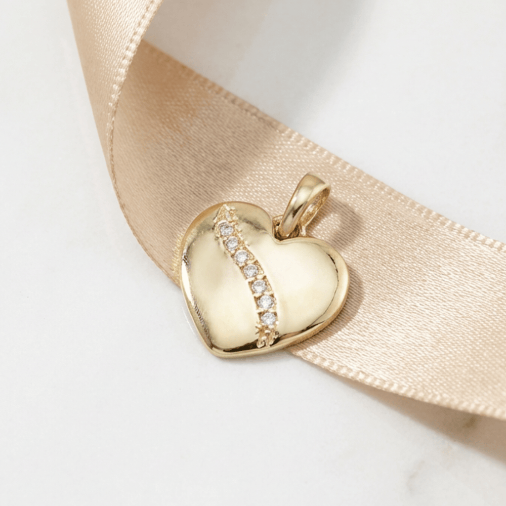 - Colliers Pendentif Coeur en or 10K