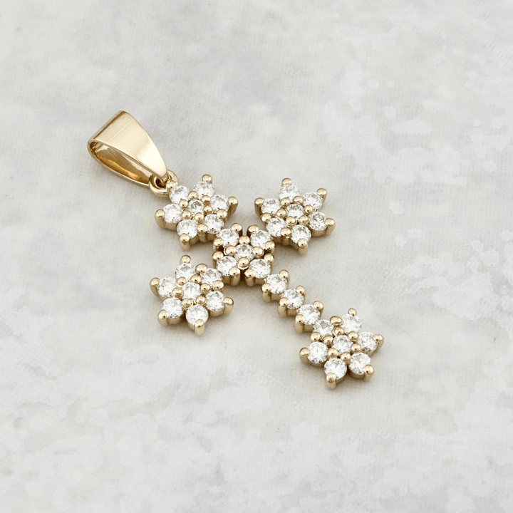 Pendentif Croix Mathieu Blanchard Pendentif Croix en or et  diamants | Mathieu Blanchard Mathieu Blanchard Joaillerie