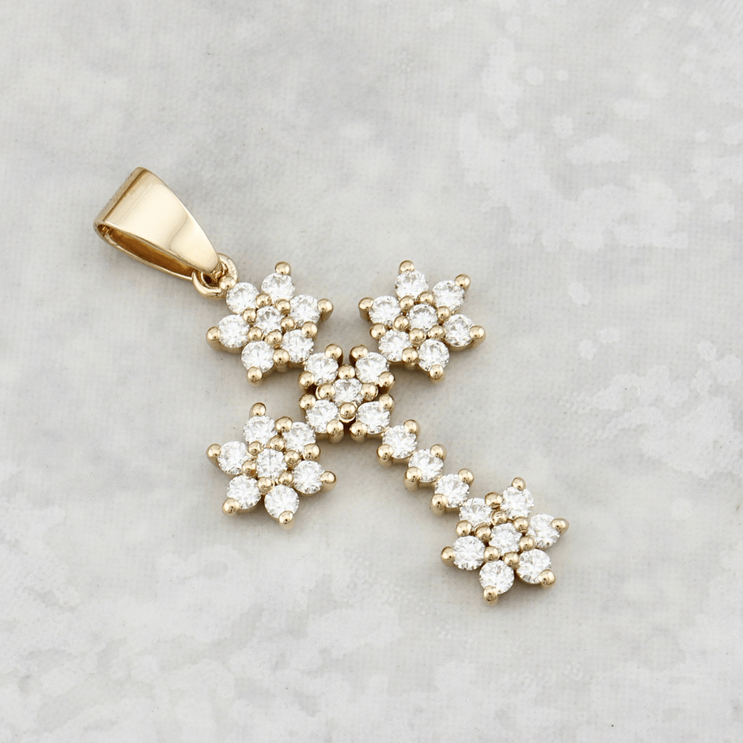 Pendentif Croix Mathieu Blanchard Pendentif Croix en or et  diamants | Mathieu Blanchard Mathieu Blanchard Joaillerie