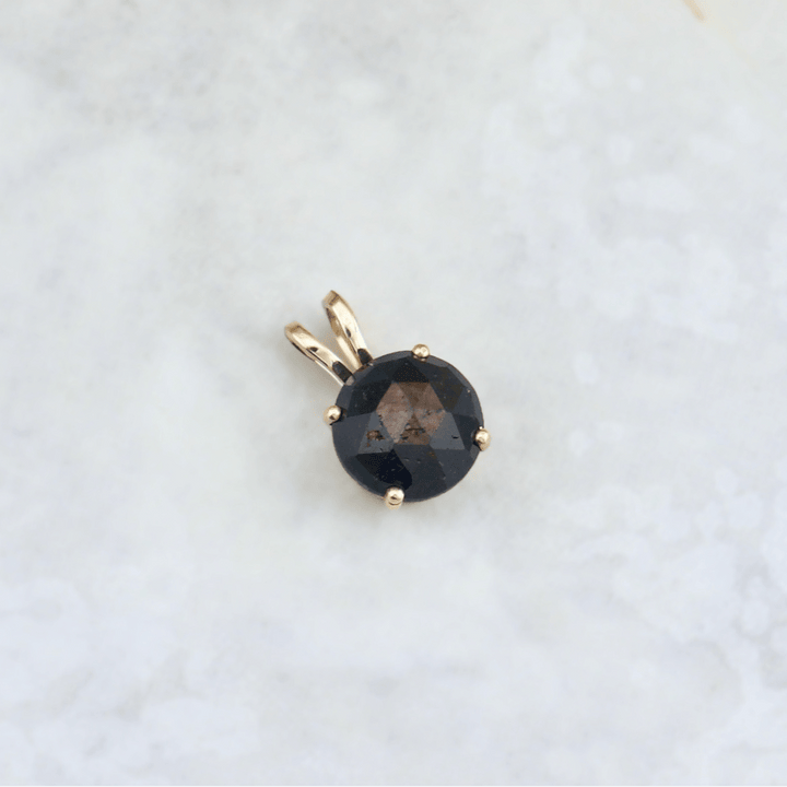 Mathieu Blanchard Collier Pendentif en or 14K - 18K ou platine et Saphir Doré