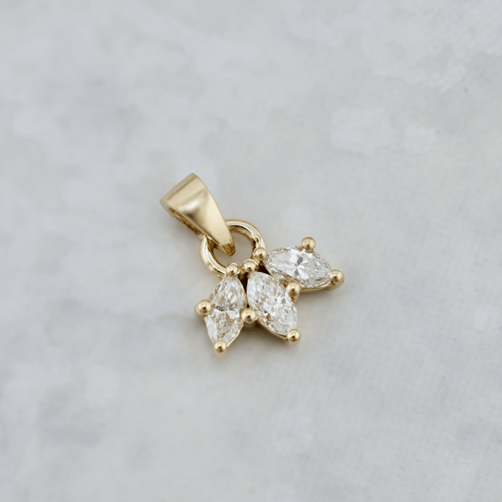 Pendentif Oasis de diamants Mathieu Blanchard Collier Pendentif Marquise sur mesure en or et diamants | Mathieu Blanchard Mathieu Blanchard Joaillerie