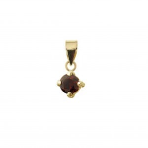 Pendentif Pierres de naissance en or jaune 10K - Boucles d&