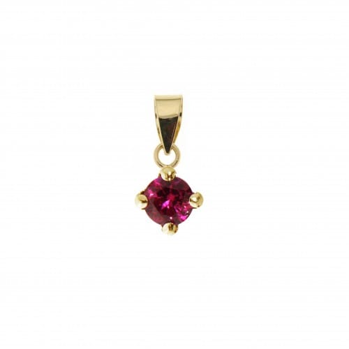 Pendentif Pierres de naissance en or jaune 10K - Boucles d&