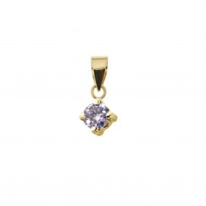 Pendentif Pierres de naissance en or jaune 10K - Boucles d&