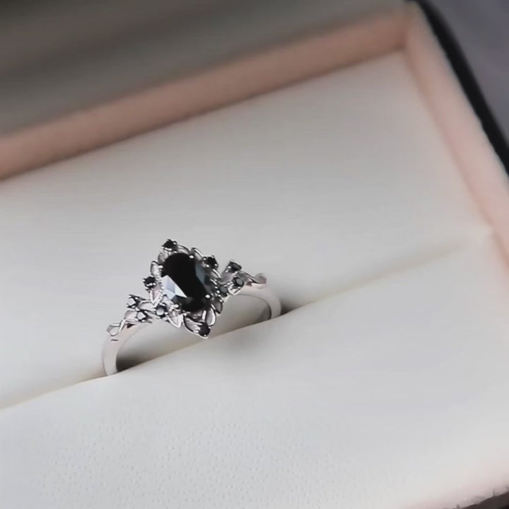 Black Moissanites Ring