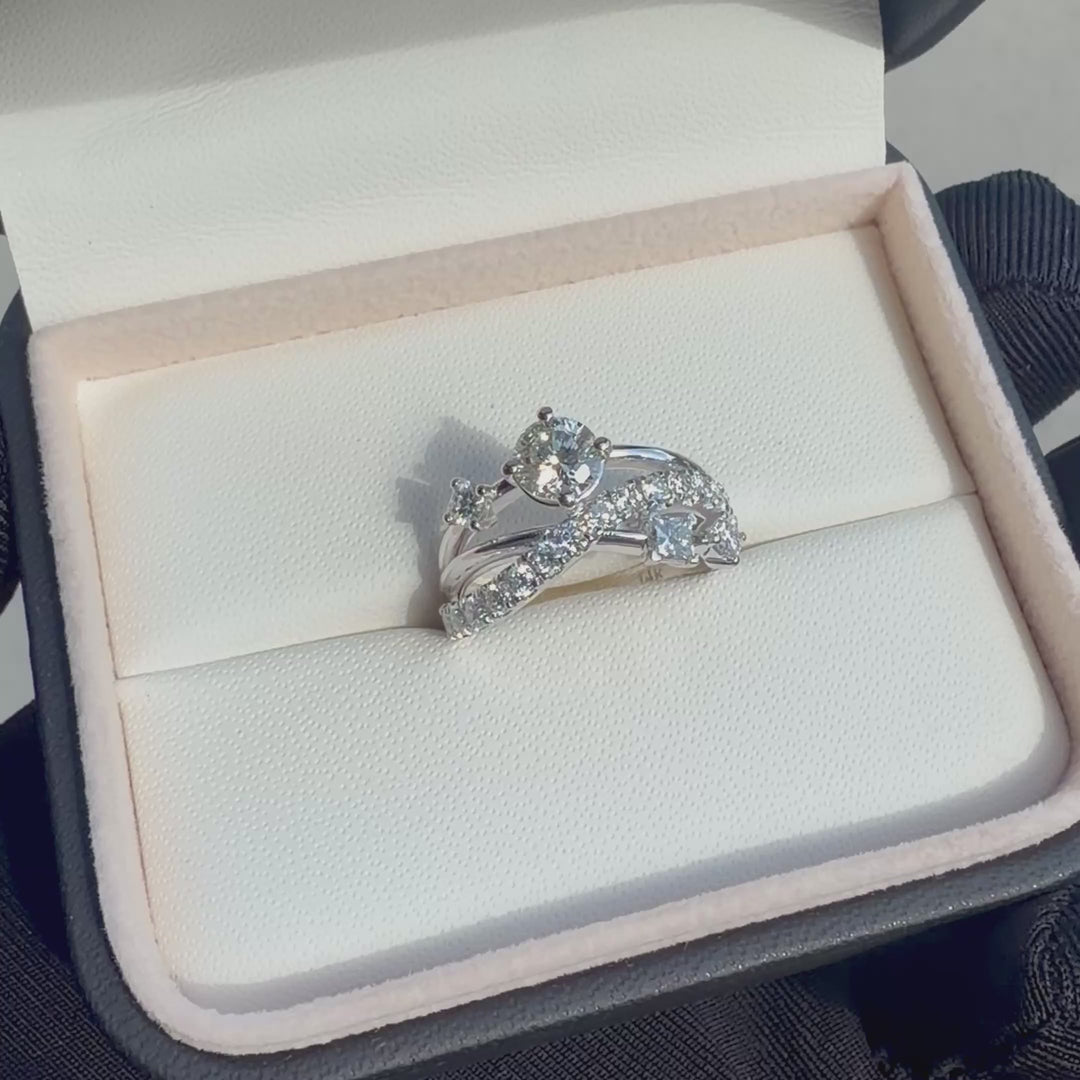 Bague Entrelacé - Diamants